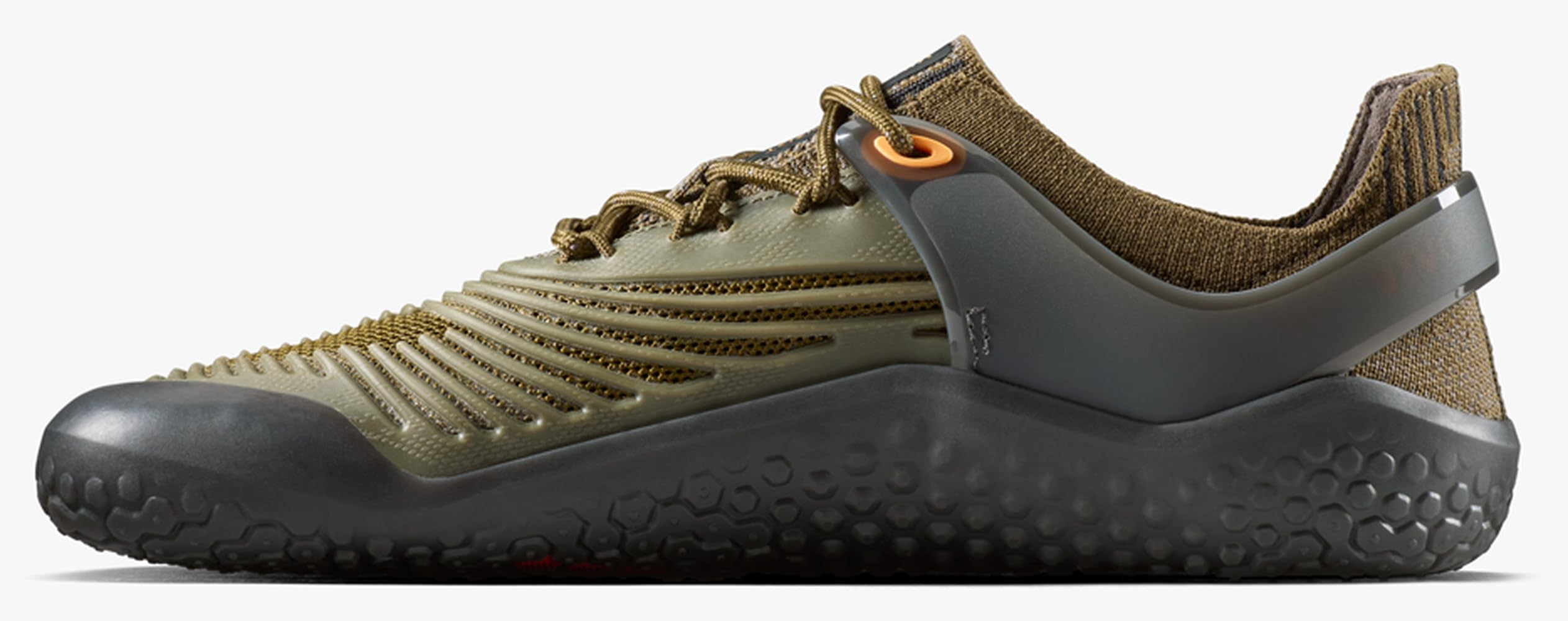 VIVOBAREFOOT Motus Strength II Męskie buty barefoot, ciemnooliwkowe, sznurowane, oddychające, do użytku na świeżym powietrzu, do studia fitness, elastyczne