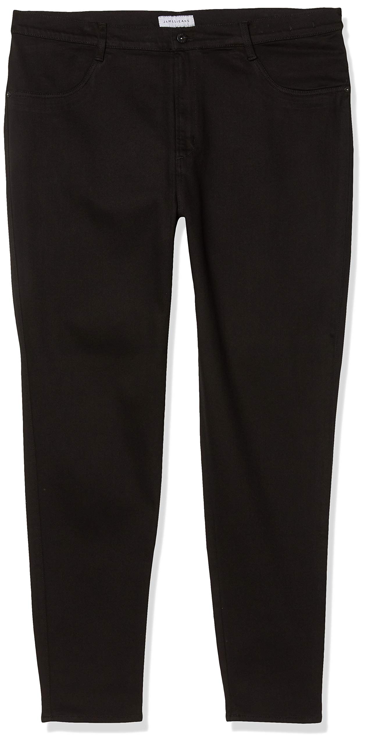 James Jeanswomens Plus Size High Class Skinny Curvy High Rise Skinny Jean in Flat Black Jeans