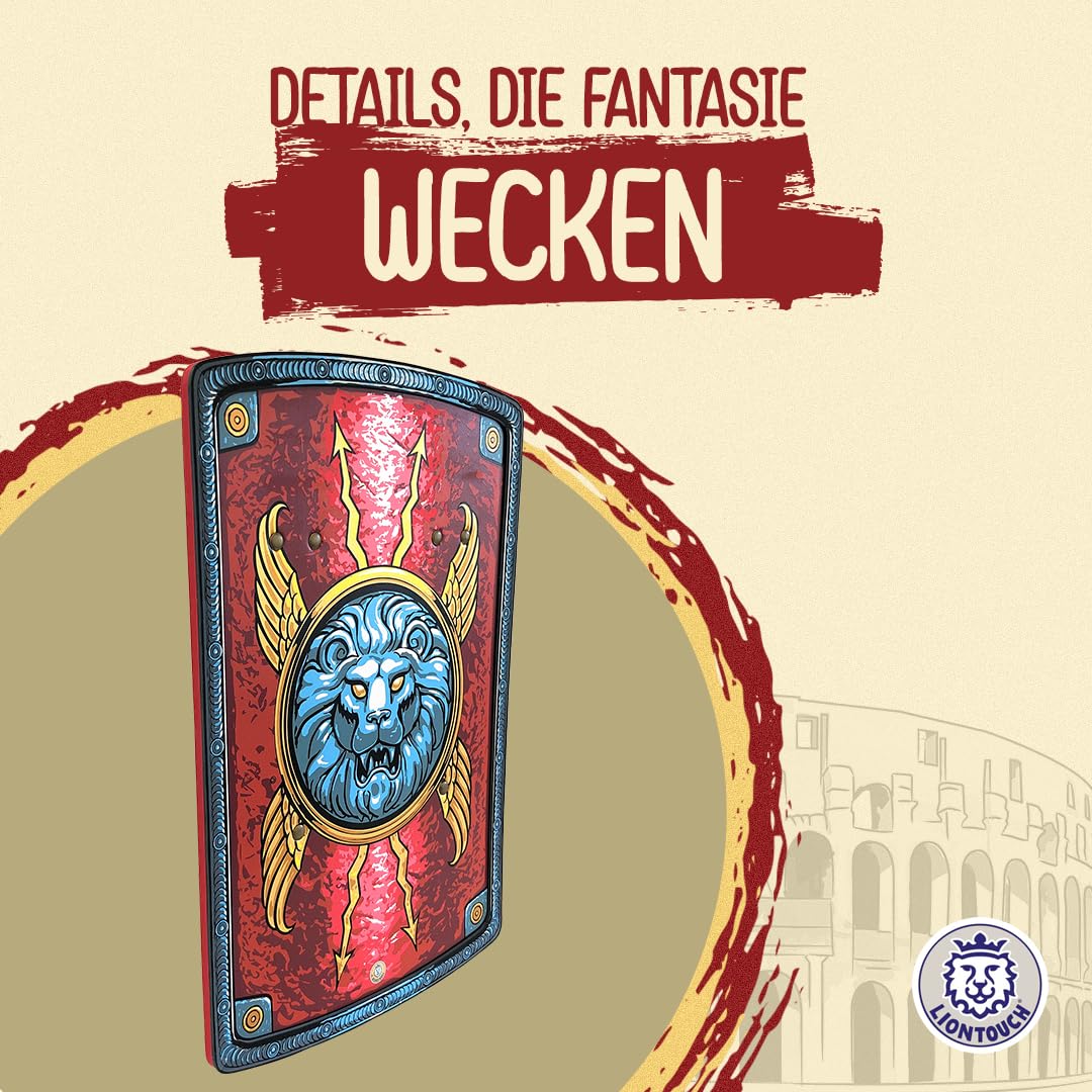 Liontouch - Römisches Legionärschild, Scutum - Ab 3 Jahren | Historisches Spielzeug für Rollenspiele als Soldat im antiken Rom | Sicheres & langlebiges Accessoire für Jungen für Verkleidungen