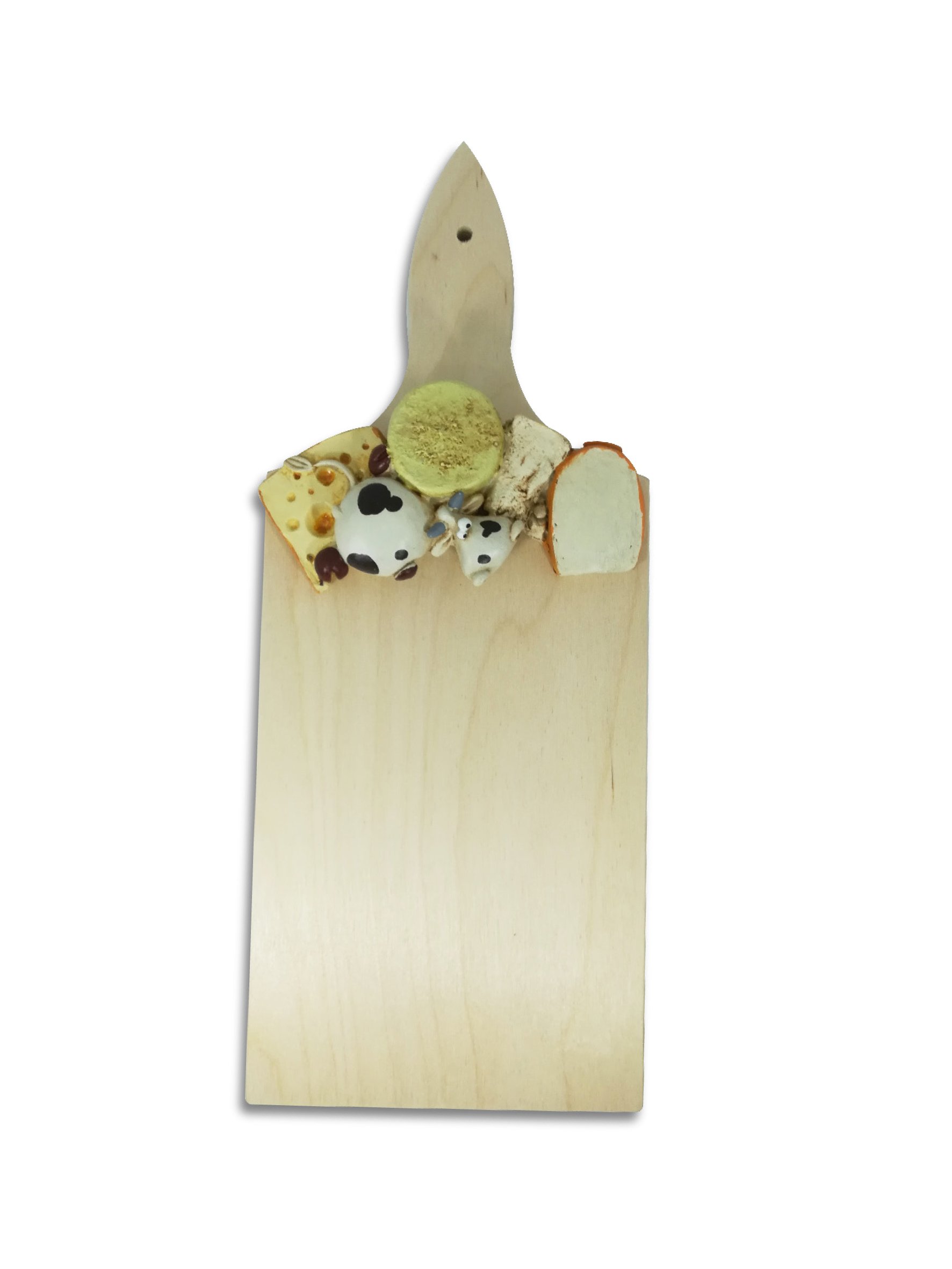 Paolo Chiari 8228 Alice Cheese Chopping Board, Wood, Multicoloured, 35 x 20 x 2 cm