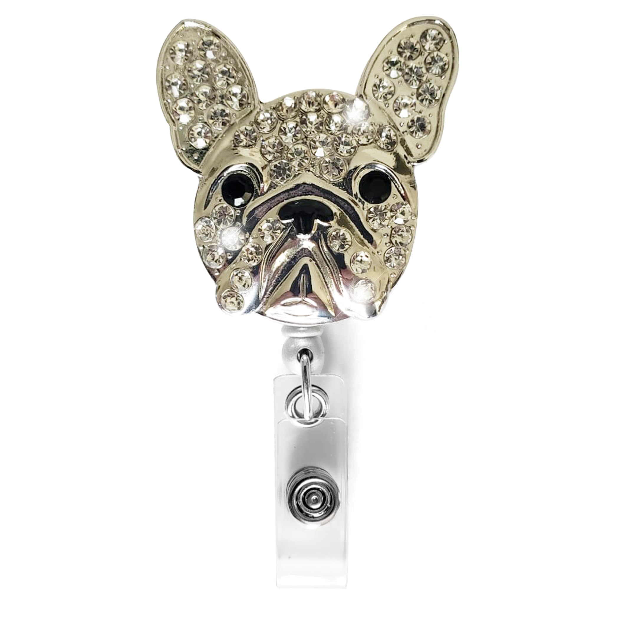 French Bulldog Badge Reel, ID Badge Holder, Nurse Badge Reel, Retractable Badge Holder, Frenchie Accessories, Gift for Frenchie Owners, Frenchie