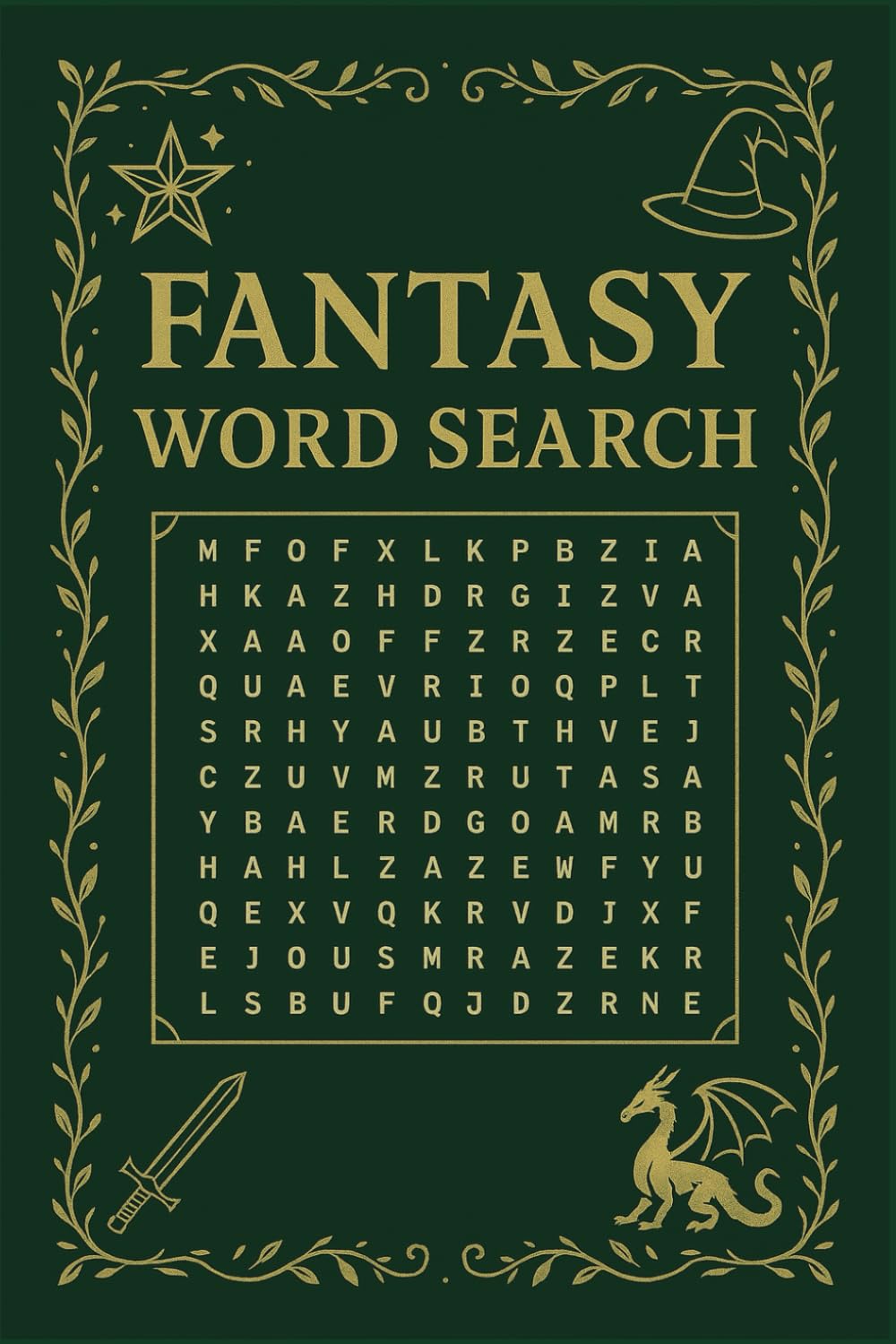 Fantasy Word Search: 55 Engaging Puzzles Featuring 495 Fantasy-Inspired Words – A Magical Brain Workout for Puzzle Lovers