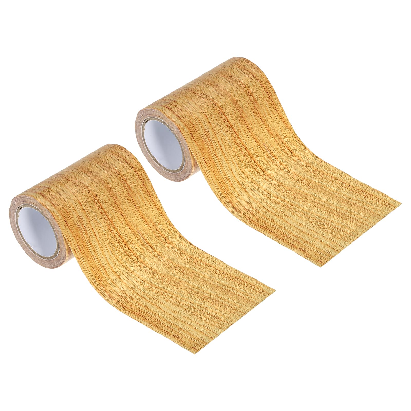 PATIKIL Wood Grain Repair Tape 4" X30', Self Adhesive Realistic Textured Repair Tape Patch for Floor Door Table Cabinets Desk, Natural Oak