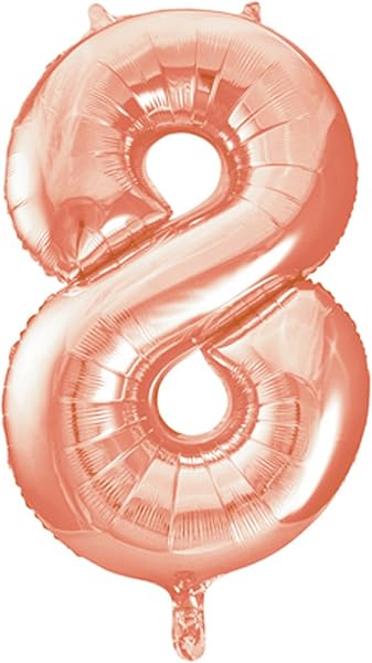 Riesenzahl 2 Luftballon - 86 cm - Roségold - 3