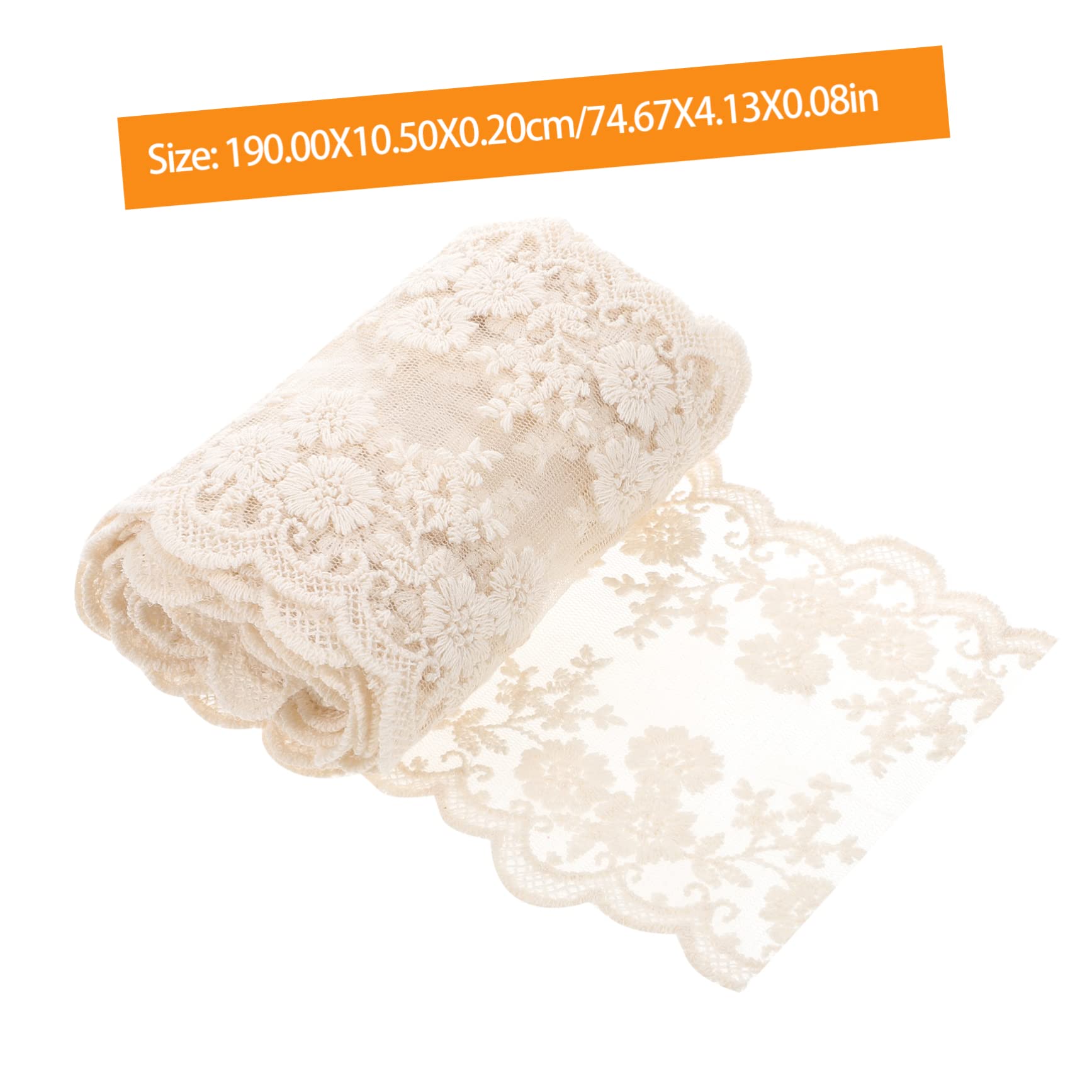 VILLCASE 5rollos Cinta De Encaje Decorativo Sin Elasticidad Para Manualidades De Trimado Para Ropa y Accesorios
