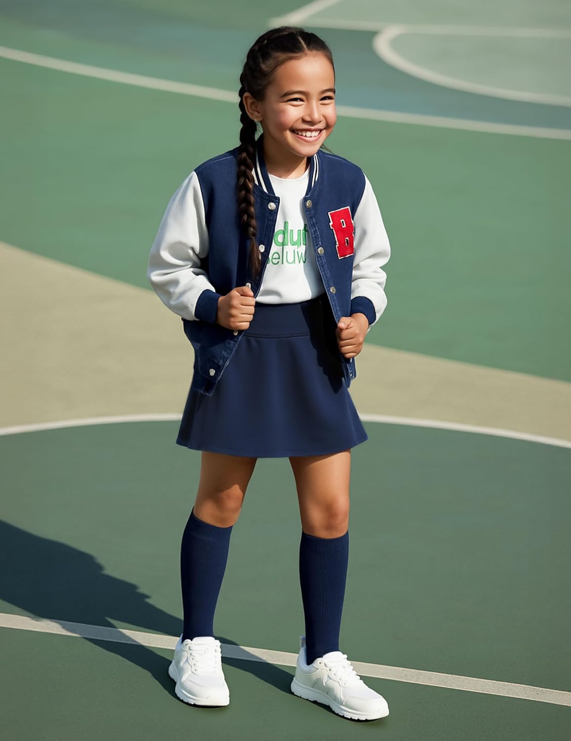 Stelle Girls Knee High Socks Cotton School Uniform Socks 3 Pairs Long Soft Seamless Sock for Kids Toddler 3-18 Years - Image 3