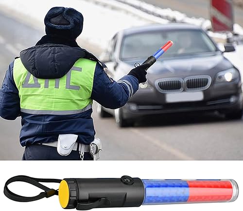 Miniatura 8 de Varita recargable de control de tráfico linterna LED de 10 pulgadas, herramienta de señalización de seguridad con clip, gestión del tráfico,