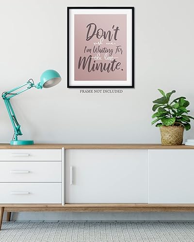 Miniatura 4 de Don't Rush Me - Arte de pared con citas divertidas, regalos sarcásticos, decoración de pared de oficina, decoración de pared de cubículo, divertida