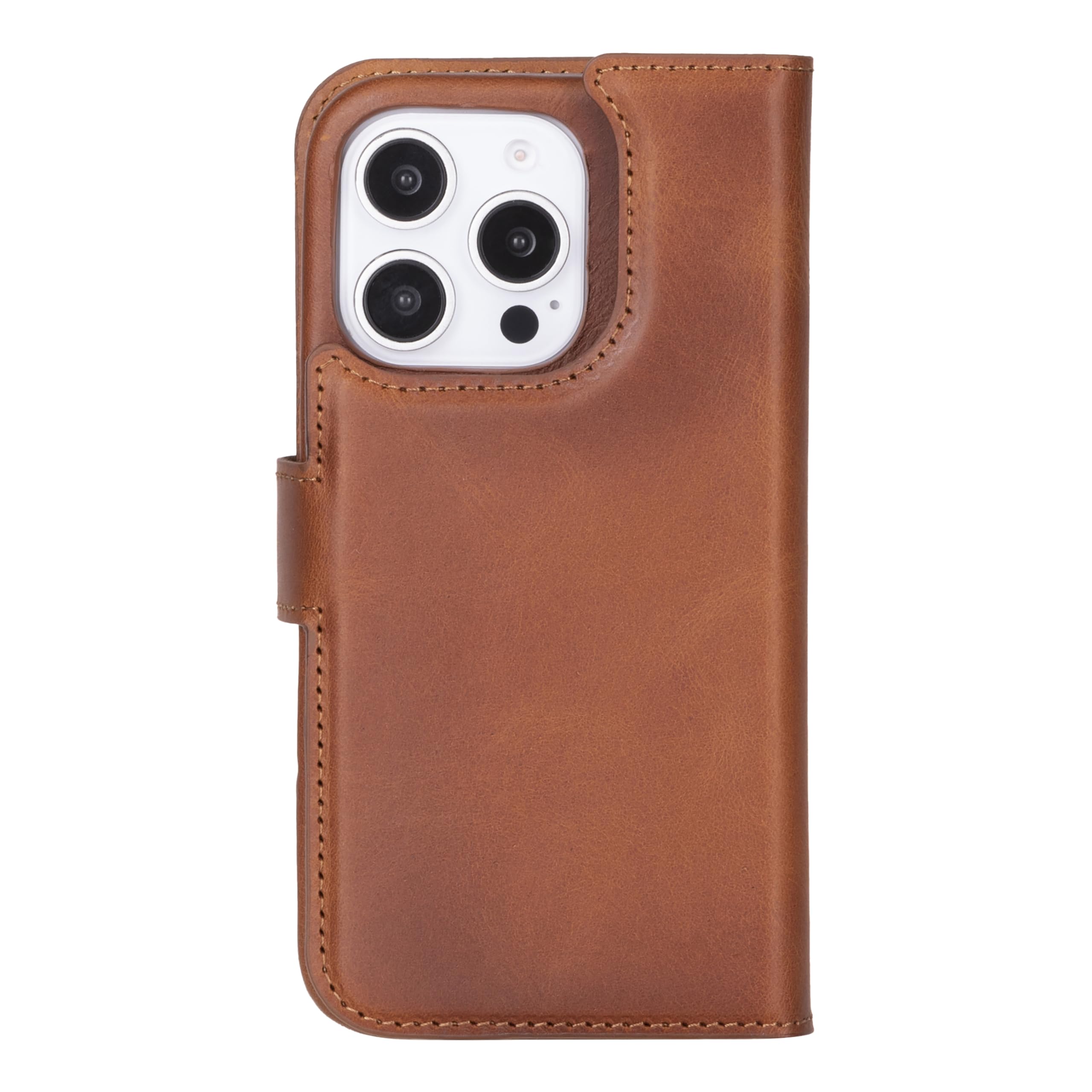 Venito Florence Etui portfelowe na iPhone'a 16 Pro, luksusowy, ręcznie wykonany portfel ze skóry premium 2 w 1, zdejmowany, niemagnetyczny pokrowiec z klapką, ochrona przed upadkiem/uderzeniami z