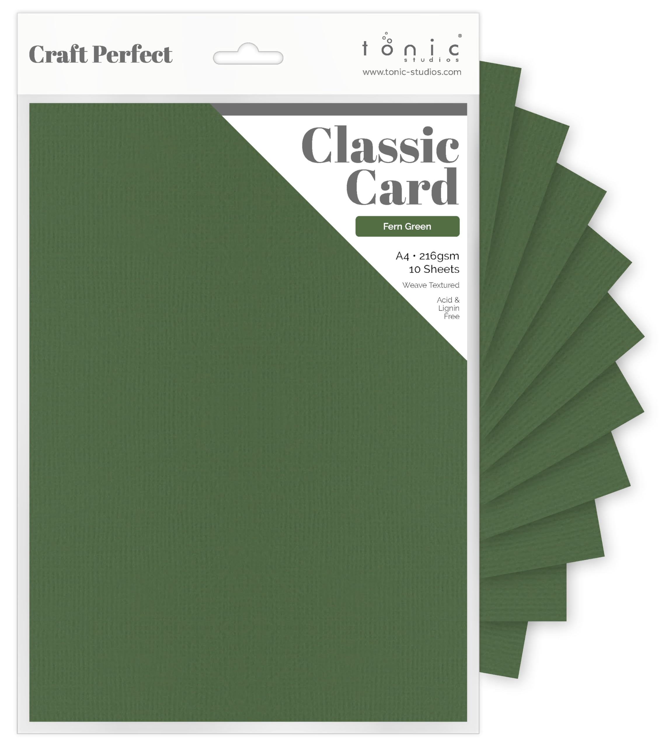 Tonic Studios Fern Green Craft Perfect Card A4,