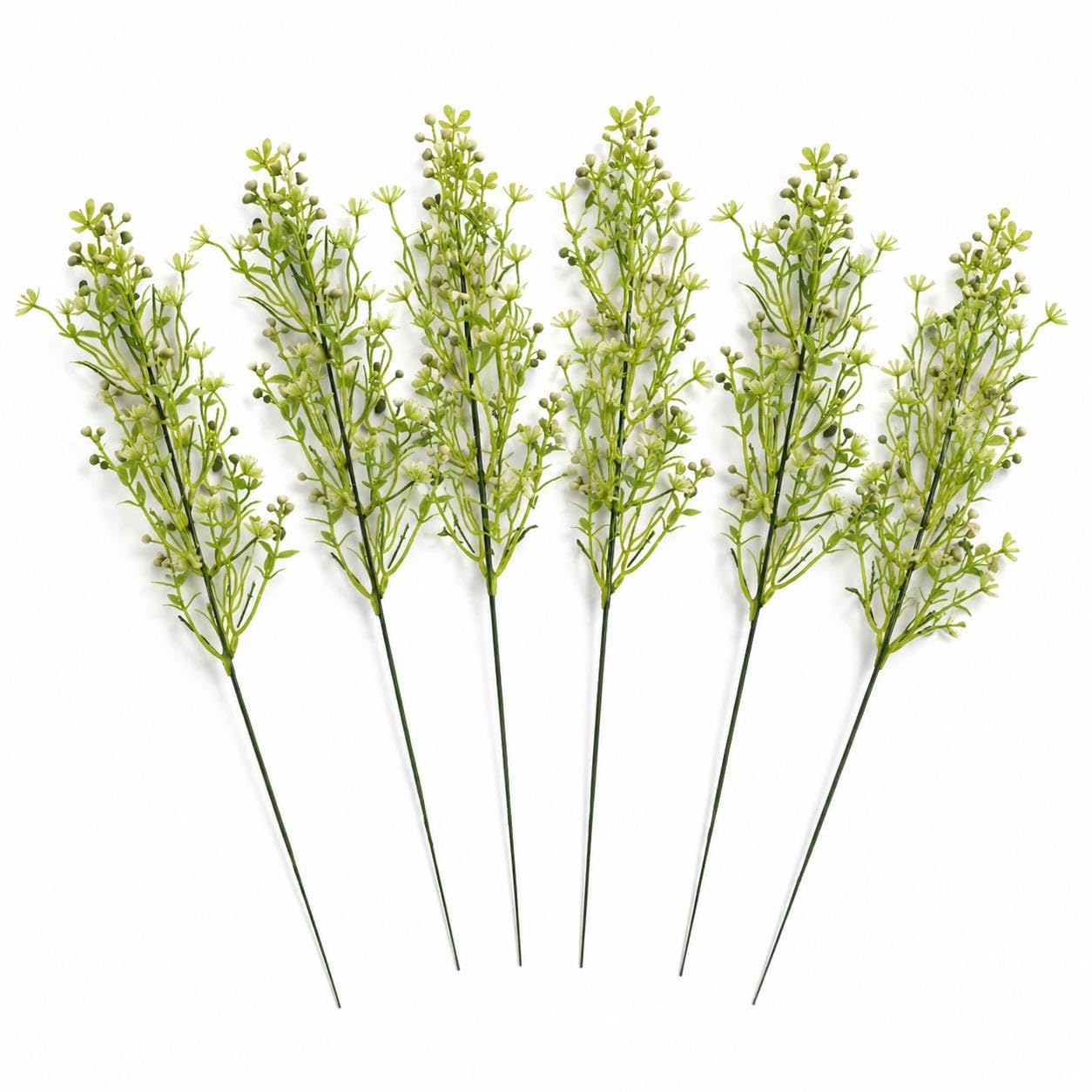 Leaf Multipack 48cm Artificial Wild Berry Blossom Spray Stem Faux Green Floral Filler