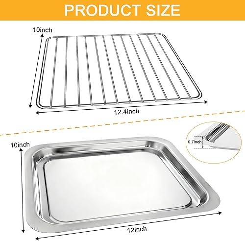 Miniatura 2 de Piezas de repuesto para freidora de aire Emeril Lagasse Everyday 360, accesorios de freidora de aire de acero inoxidable antiadherente de grado