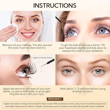 LANBENA Eyelash Growth Serum,Advanced Eyelash Treatment,Lash Serum for Eyelash Growth,Eyebrow Growth Serum,Hypoallergenic 0.14 Fl. Oz. (Eyelash Growth Serum)