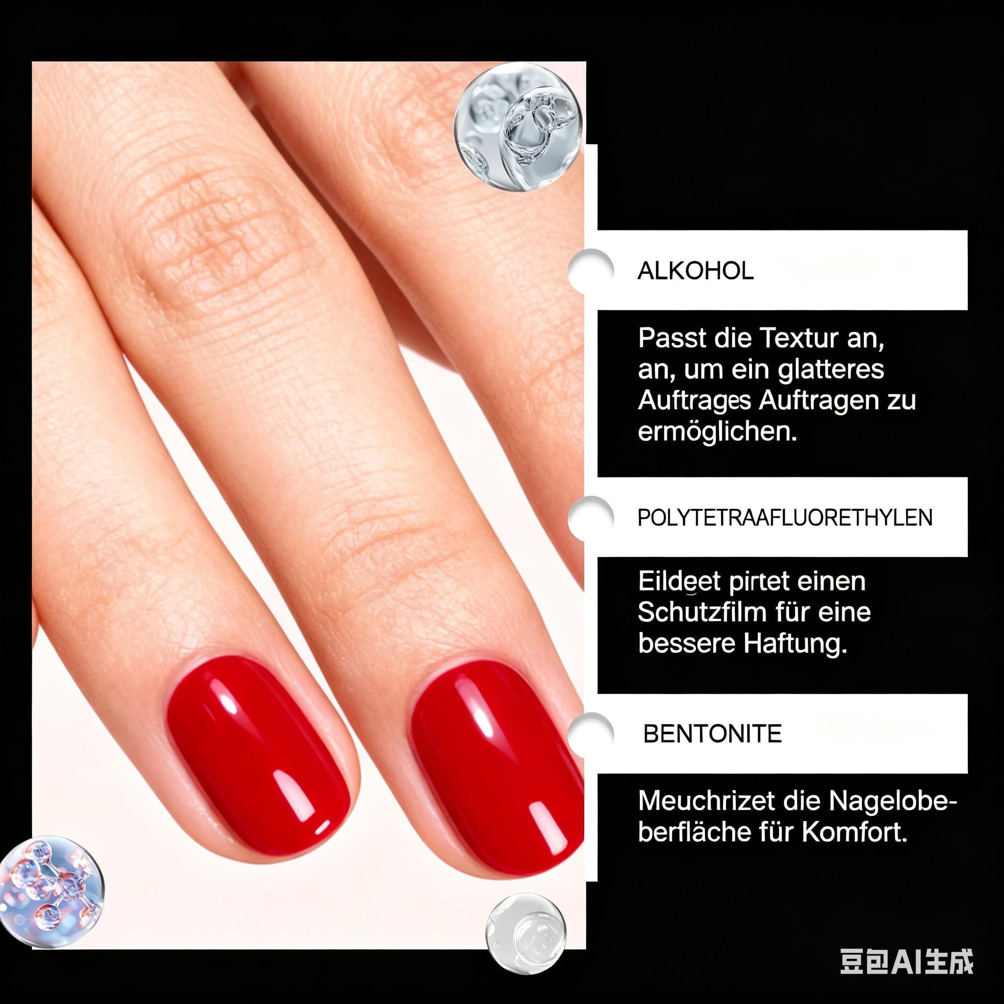 Alena Paris 5 Nail Pens Nagellack Stifte Set - Gel Nail Arts Pen, Schnelltrocknend, Langlebiger & Bruchsicherer Nagellack Stift für Nagelkunst