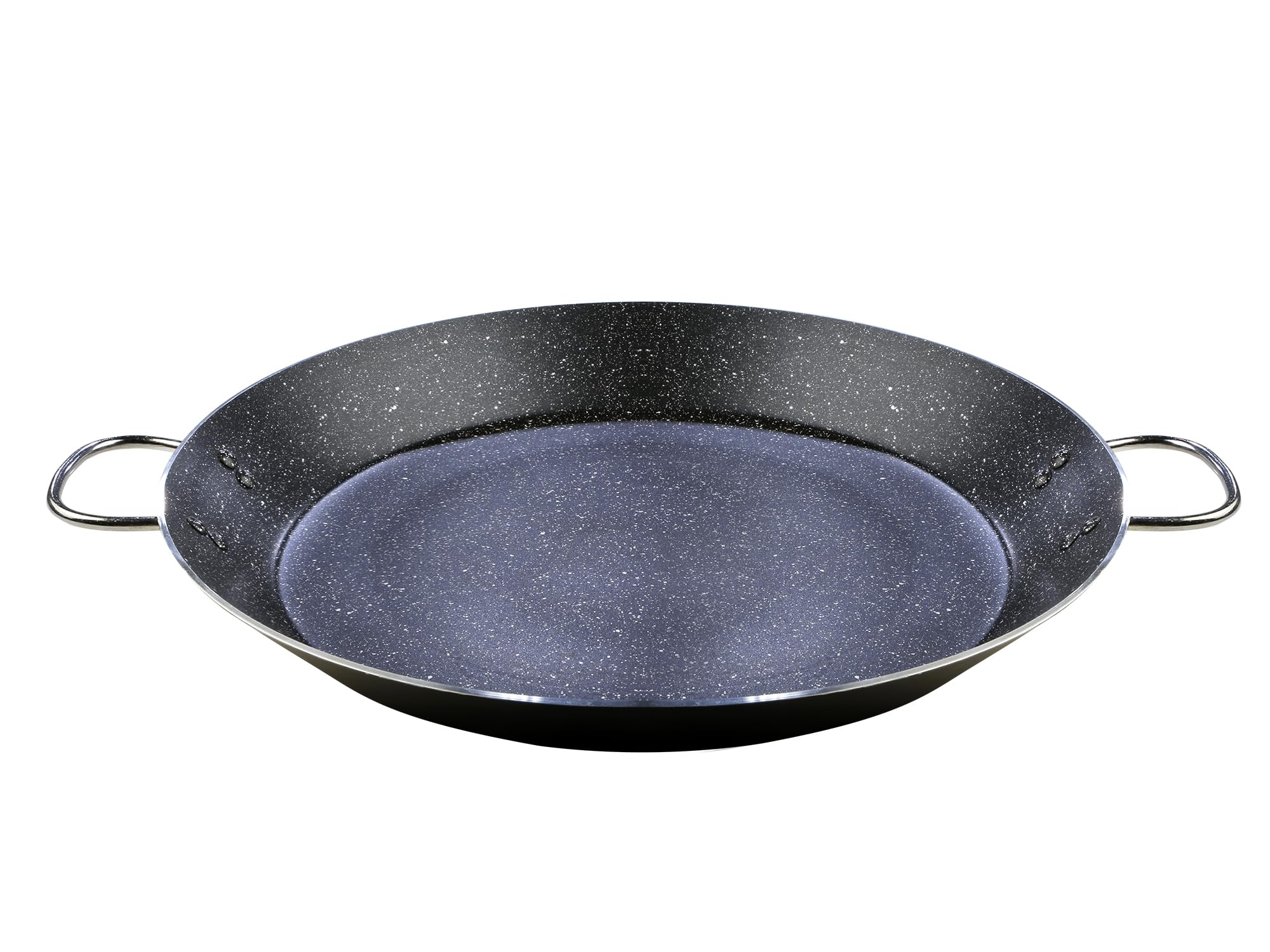 WECOOK! Granite Induction Paella Pan, 34 cm, 6 Servings, Pressed Aluminium, Non-Stick XYLAN Plus Ecological Without PFOA, 3 mm Thickness, Suitable for All Kitchens, Ceramic, Gas, Dishwasher