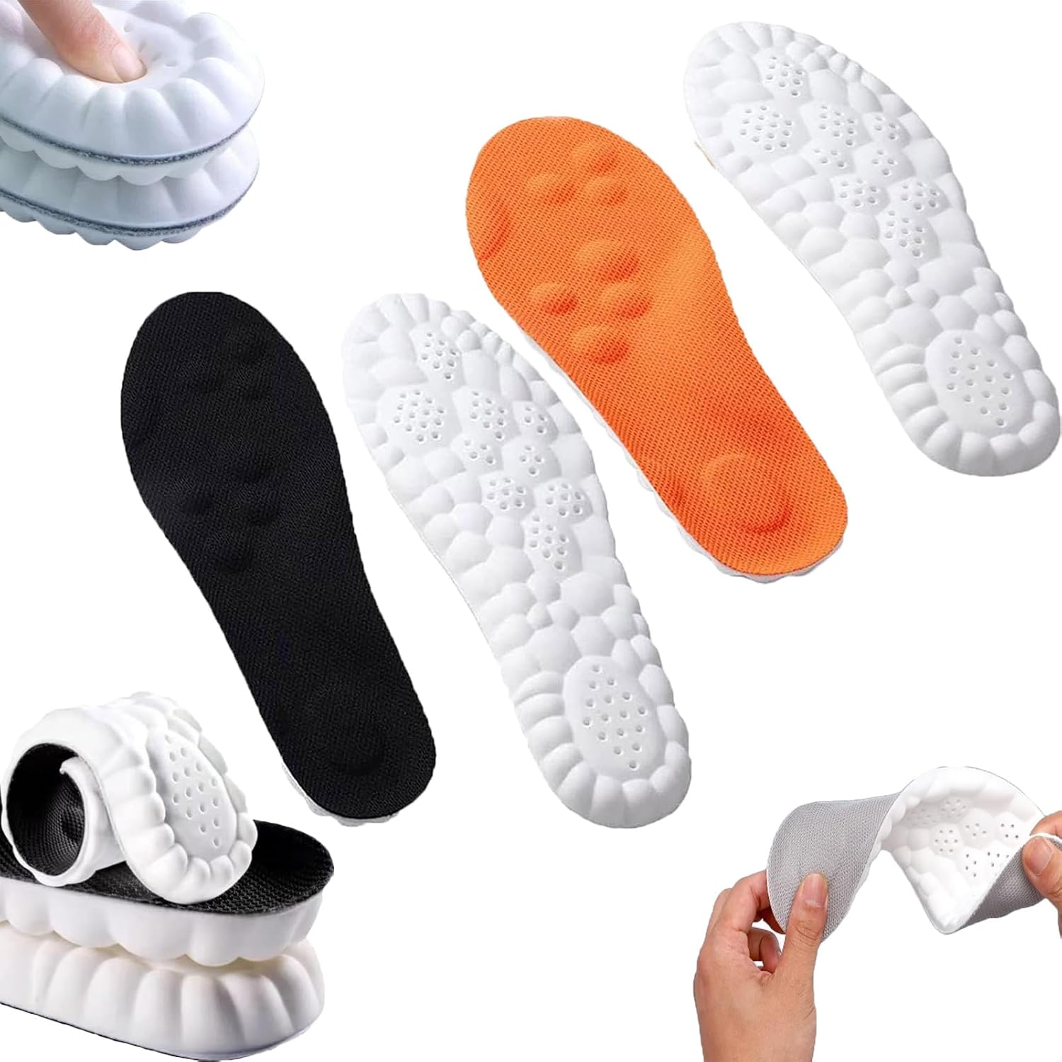 WOSLXM Cloudstride 4d Insoles, Shimogai 4D Soles, 4D Cloud