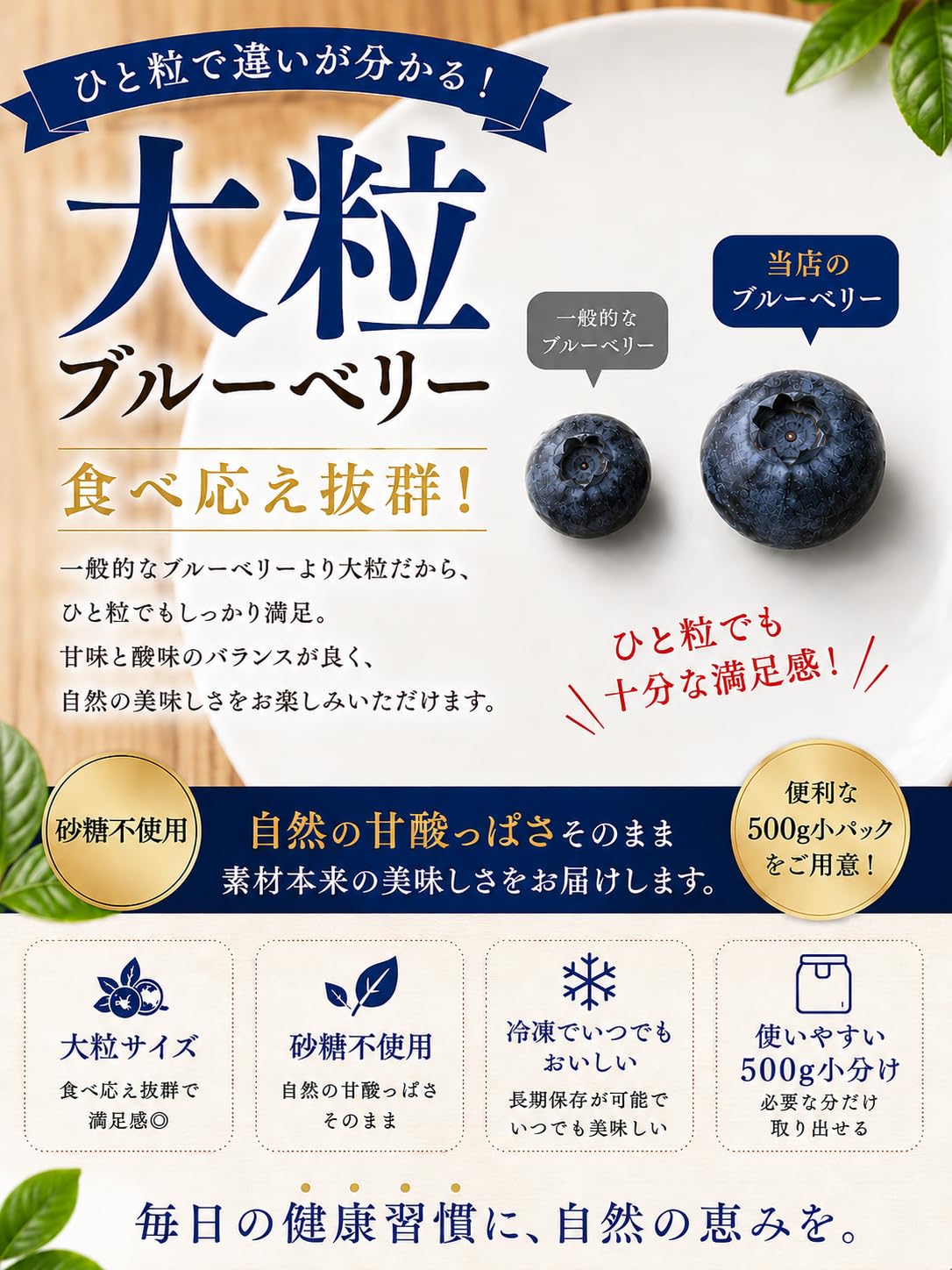 Amazon.co.jp: [みさわのやさい] ブルーベリー 冷凍 1kg (500g x 2