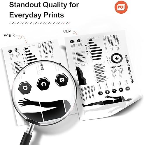 Miniatura 4 de v4ink Cartucho de tóner compatible 49A 53A para HP Q5949A Q7553A para uso con impresora HP 1320 1320n P2015dn P2015 P2015n 3390 3392 1160 P2014