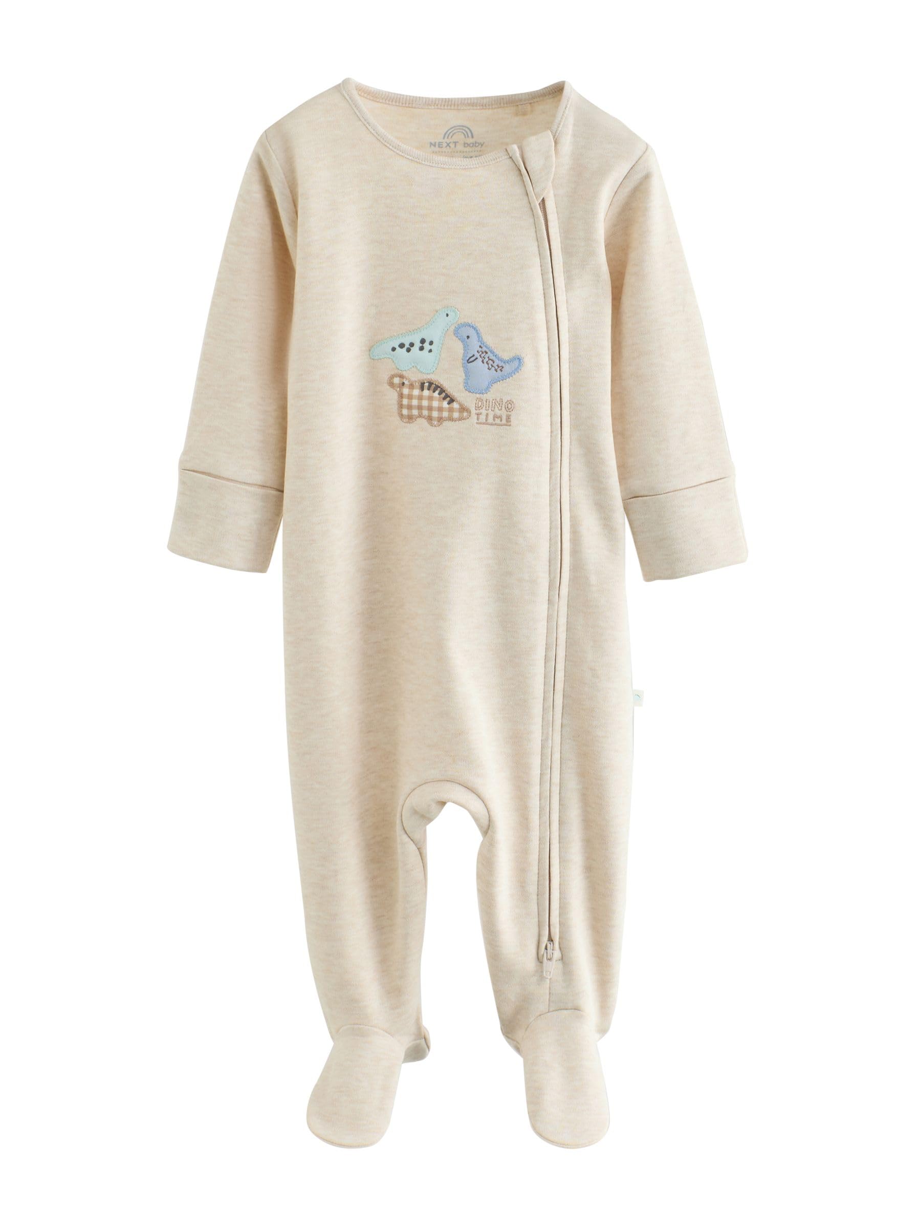 NEXT Bambini Confezione da 3 Tutine Bebè con Zip bidirezionale