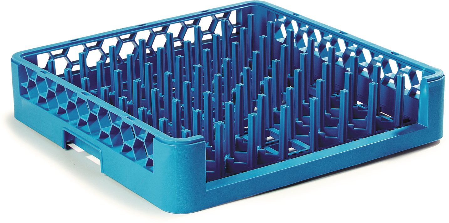 Carlisle FoodService Products ROP14 OptiClean Open End Peg/Tray Rack, Blue (Pack of 6)