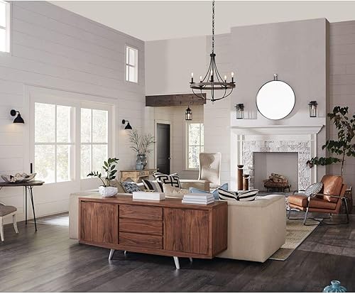 Miniatura 4 de Progress Lighting Englewood Collection - Farol de pared pequeño para exteriores con 1 luz, color negro