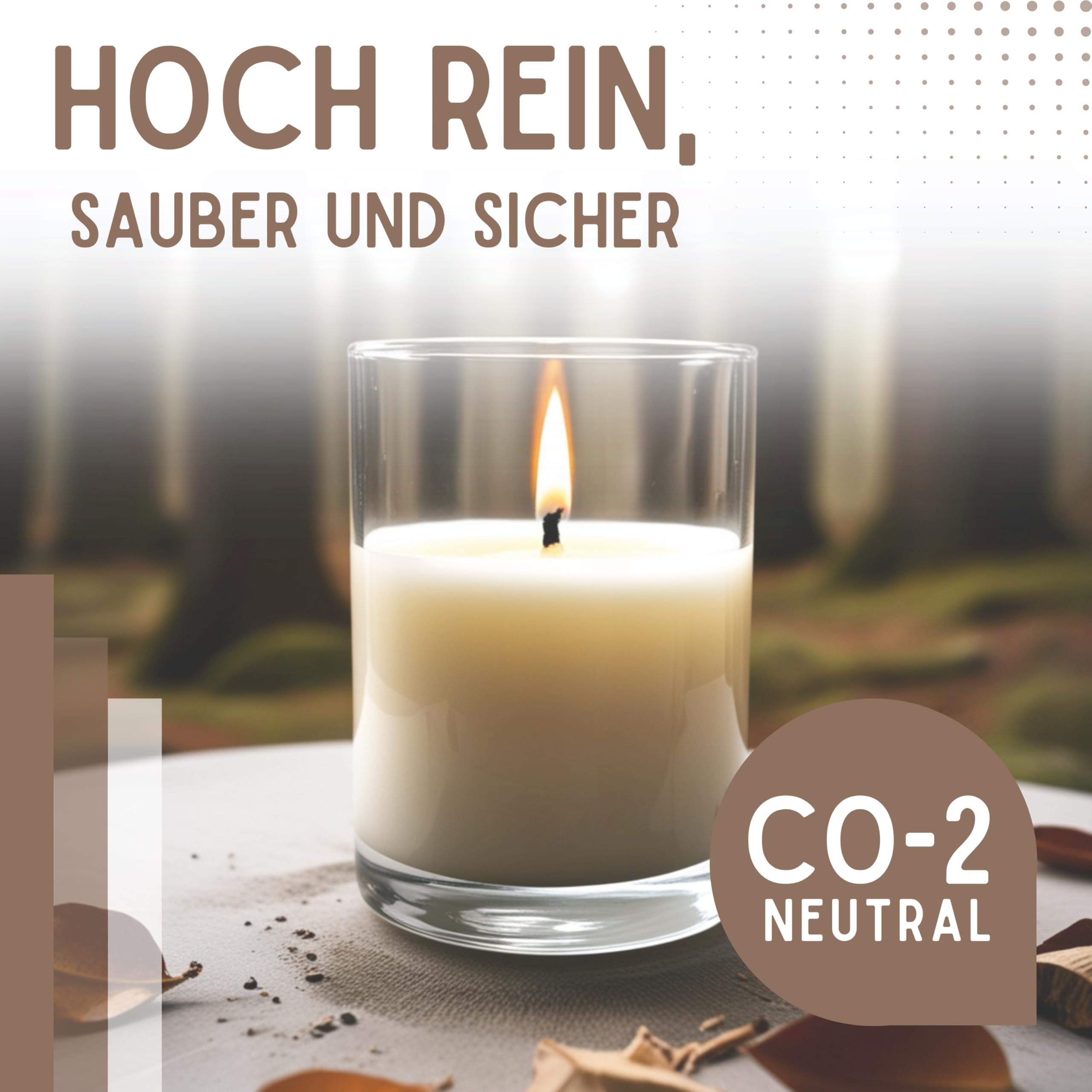 TFC Rapswachs 10kg - Premium Kerzenwachs zum Gießen und Gestalten - Ideal für Duftkerzen und DIY Kerzen Sets - Biologisch Abbaubar