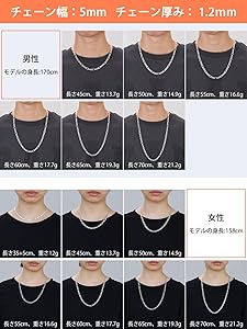 Amazon | [Silvora] シルバー925 ネックレス メンズ チェーン