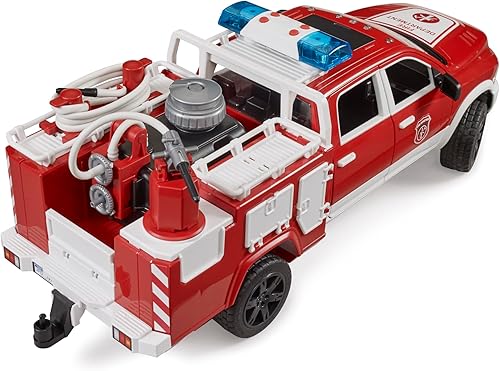 Miniatura 4 de Bruder 02544 RAM 2500 Camión de bomberos con módulo de luz y sonido