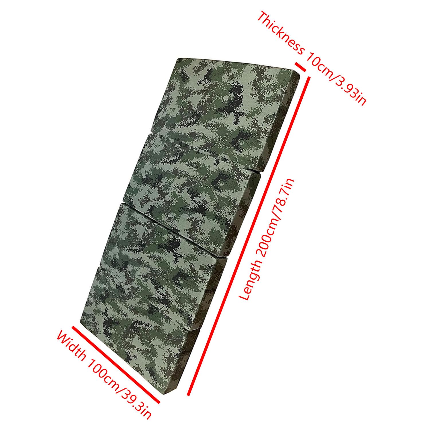 Yinian 4 Colchoneta Plegable Gimnasia, Esterilla Sport 5cm Grosor, Alfombra De Entrenamiento para Ejercicio Aeróbico, Colchoneta Multifuncional para Gimnasio Y Casa(Size:200x100x5cm)