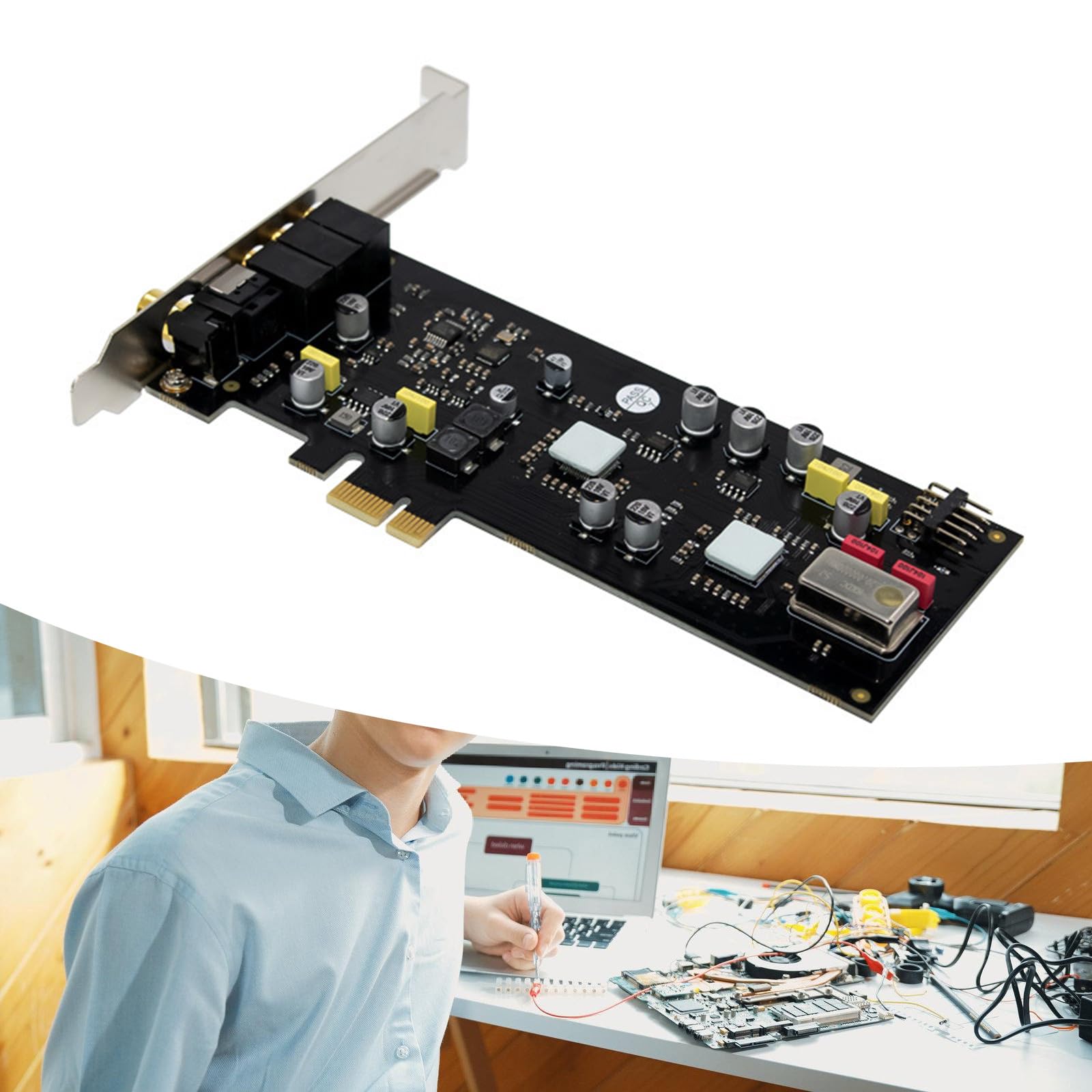Scheda digitale ST113 per la produzione musicale Scheda PCIE Desktop Stereo SSS1700 desktop