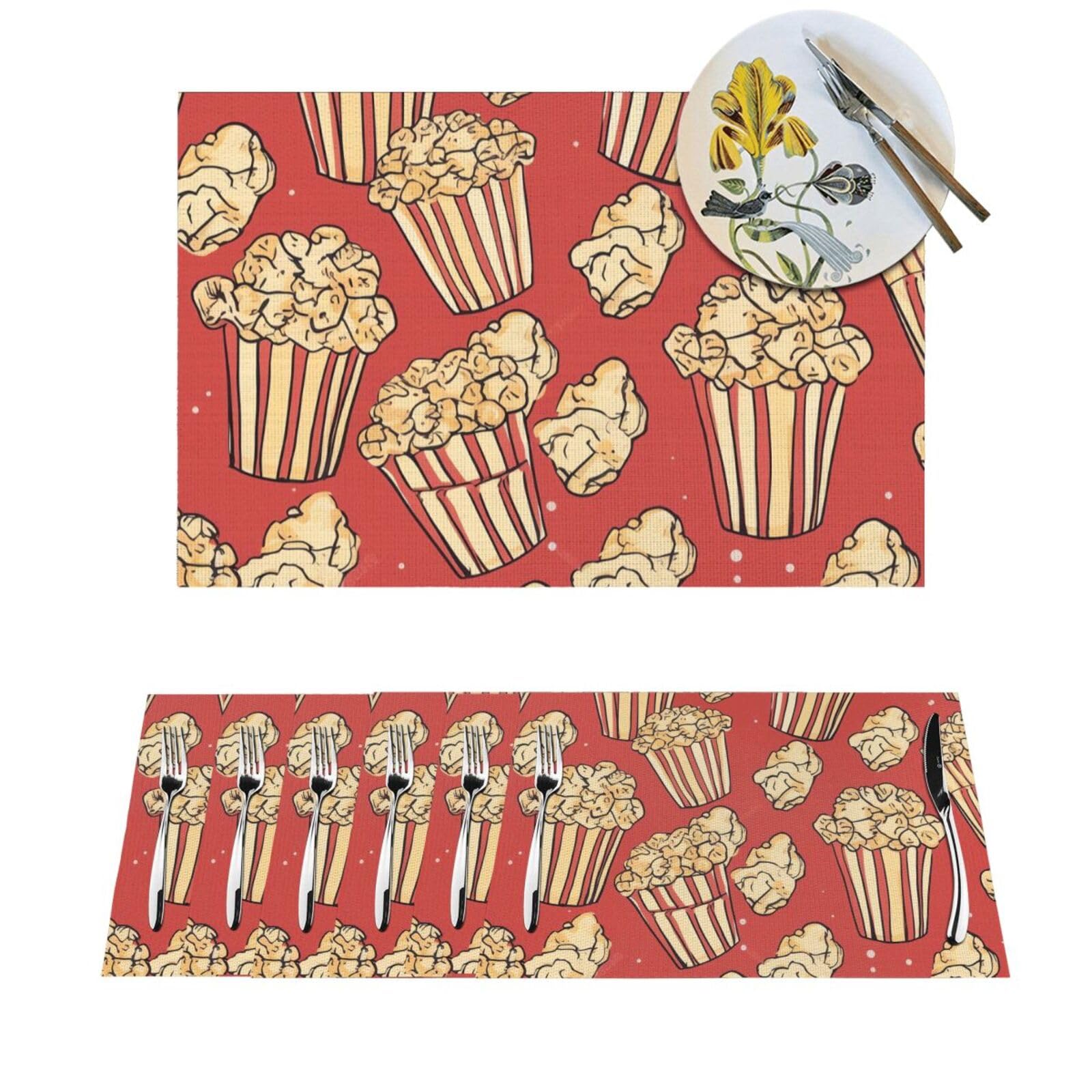 Sets de table en PVC tissé résistant à la chaleur et lavables pour table de cuisine