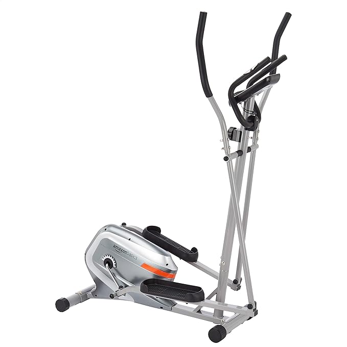 AmazonBasics Magnetic Elliptical Cross Trainer with 8 Resistance Levels, 5 Kg Flywheel, Max Weight 100 Kg at Rs. 9999