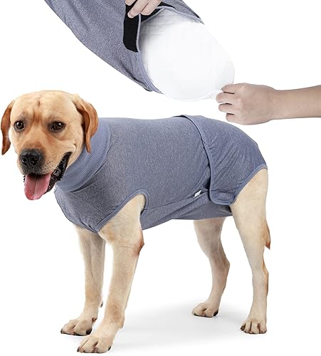 HEYWEAN Pañal para perros de cuerpo completo con pañales para cachorros, traje de recuperación fisiológica para perros machos y hembras