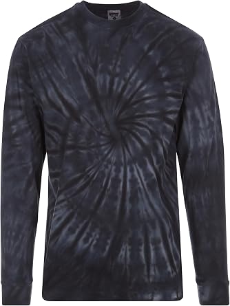 DARESAY Long Sleeve Tie Dye T-Shirt, for Men, Women and Teens Up to 5XL