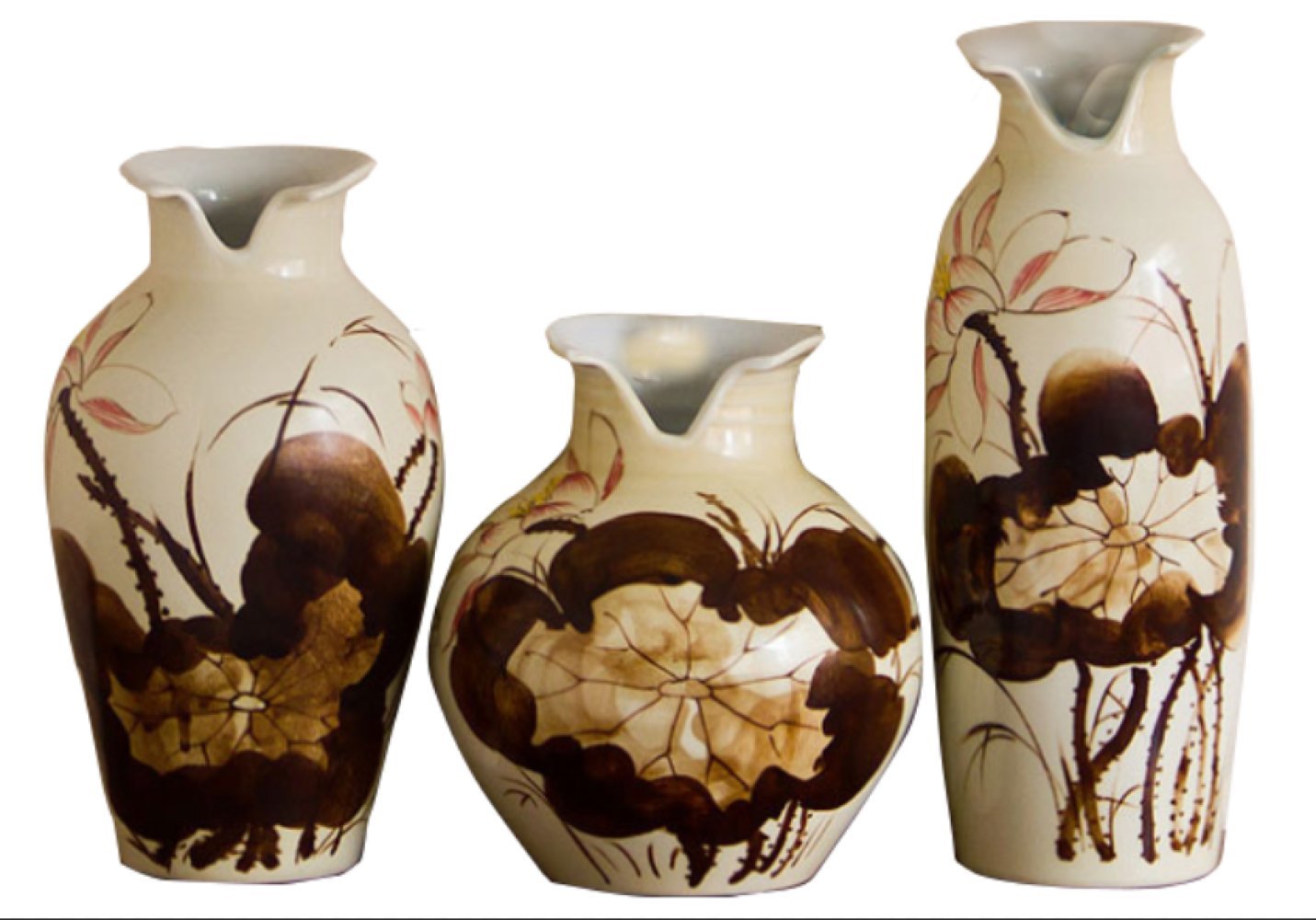 Vase en céramique blanc 27cm porcellaine maison moderne design italien