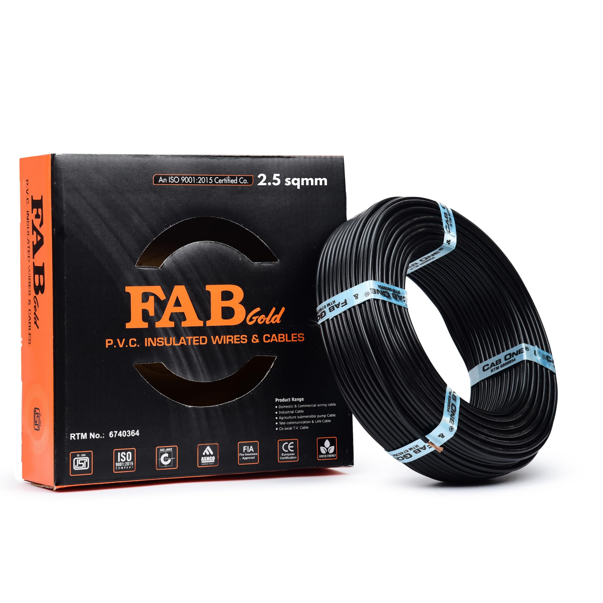 KRIPA Red Electrical Wire - 90m, FR PVC, Pest Protection -24