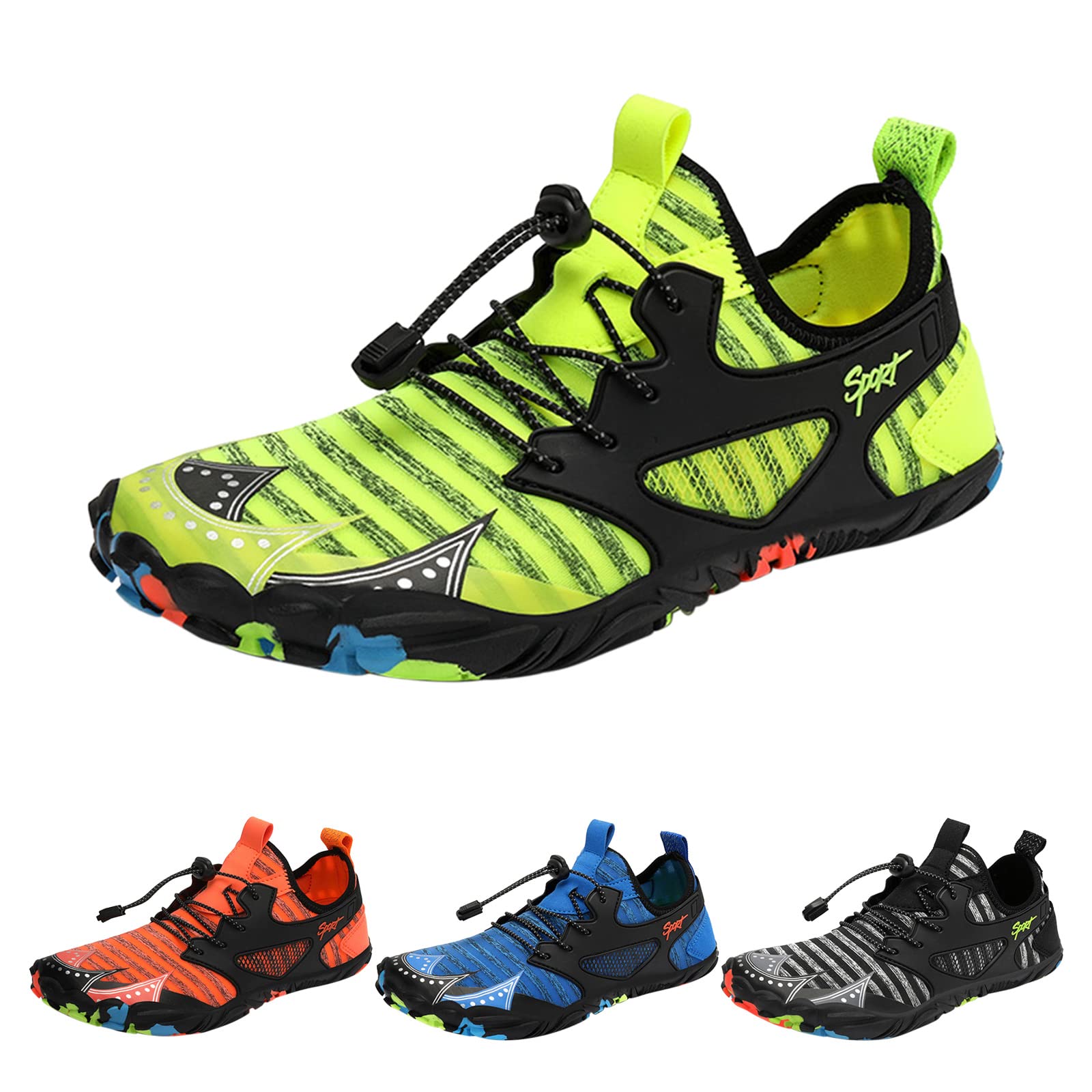 Genérico Zapatos Acuáticos Hombre Verano Zapatos de Agua Hombres de Secado Rápido de Natación y Buceo Senderismo y Rastreo Ligero Elástico con Cordones Deportivos para Hombres