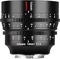 7artisans 14mm T2.9 Full-Frame Cine Lens: 114° Ultra-Wide, 270° Focus Stroke for Nikon Z, Canon RF, Sony E-Mounts