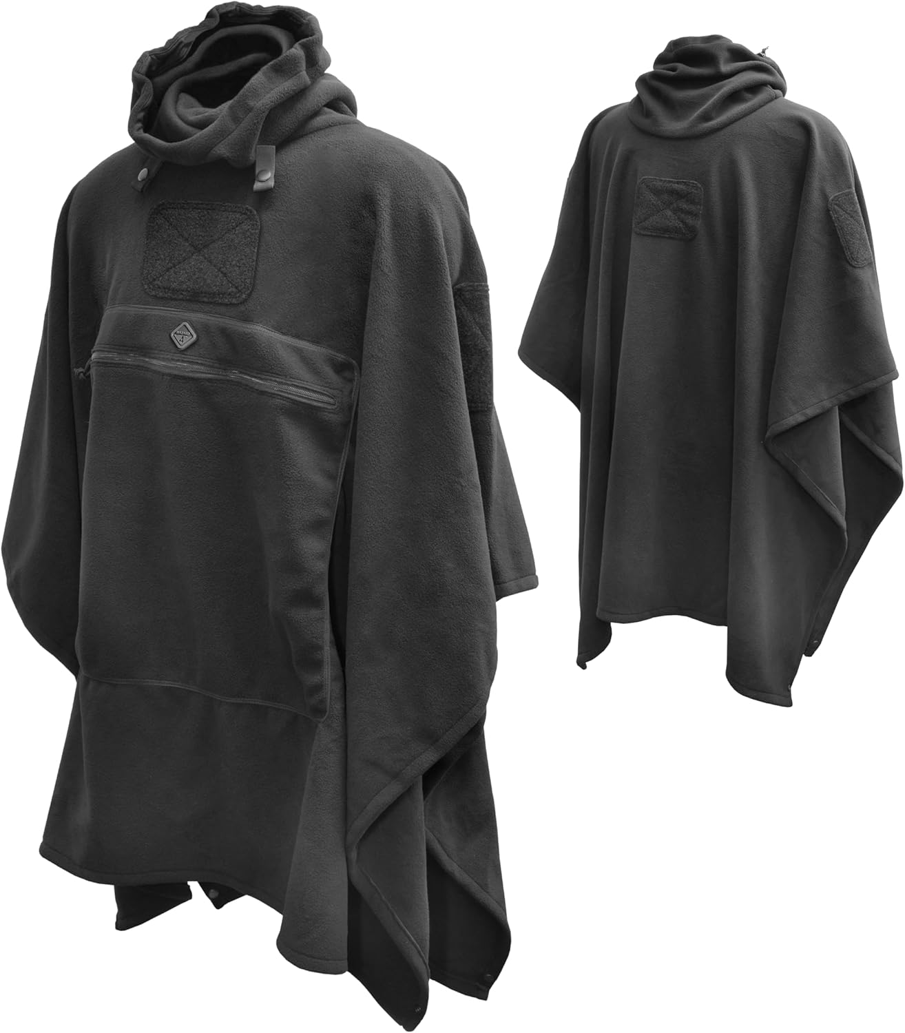 HAZARD 4 Ultra-Plush Packable Fleece Poncho – Cold-Weather Insulation with Adjustable High-Neck Gaiter, Wind-Resistant Outdoor Poncho, Compatible with the PonchoVilla Layering System