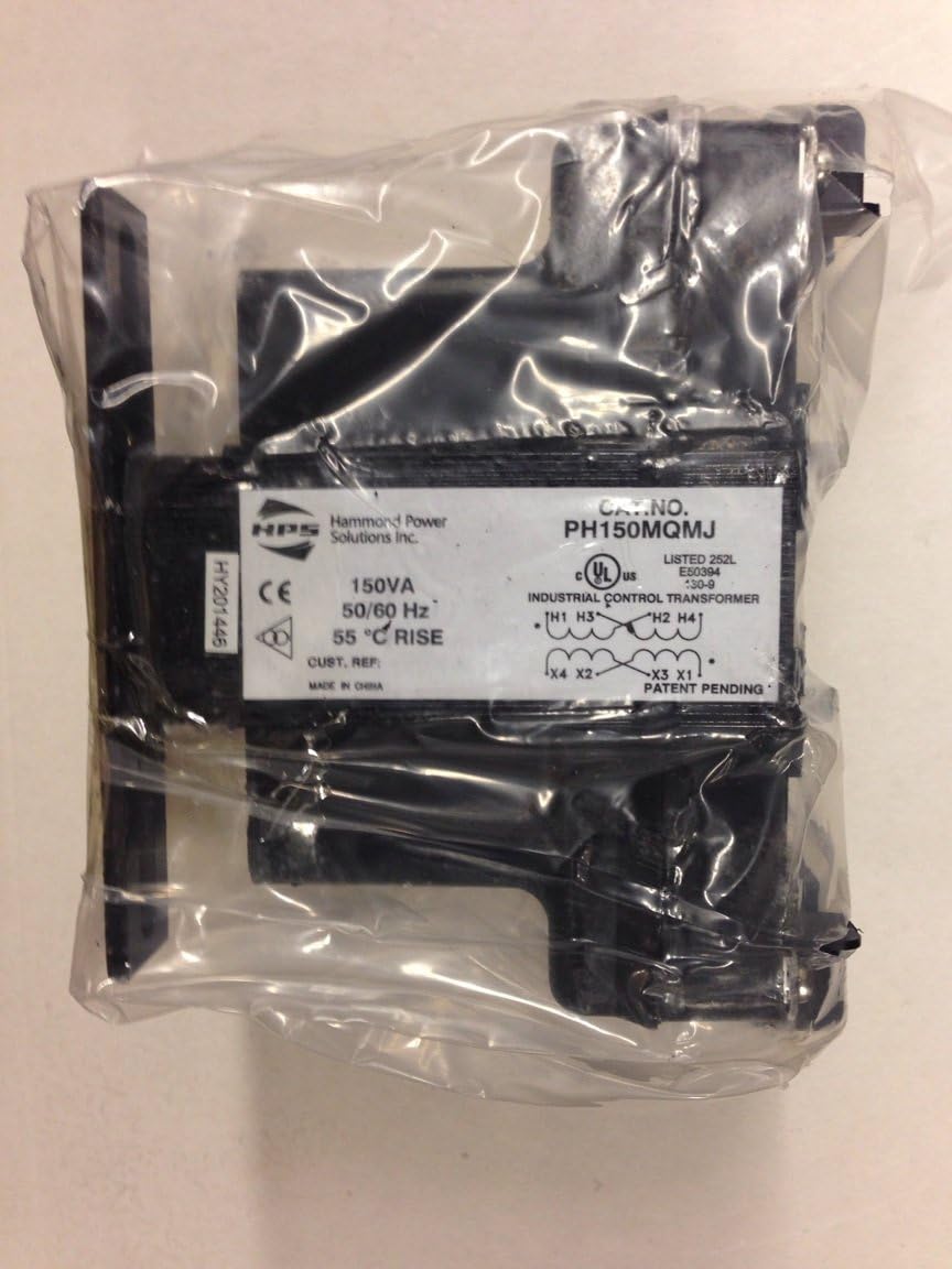 HAMMOND POWER SOLUTIONS PH150MQMJ 120/240 VAC Secondary, 150 VA, 1-Phase, 240/480 VAC Primary, 50/60 HZ, Control Transformer, ENCAPSULATED CORE, Panel Mount.