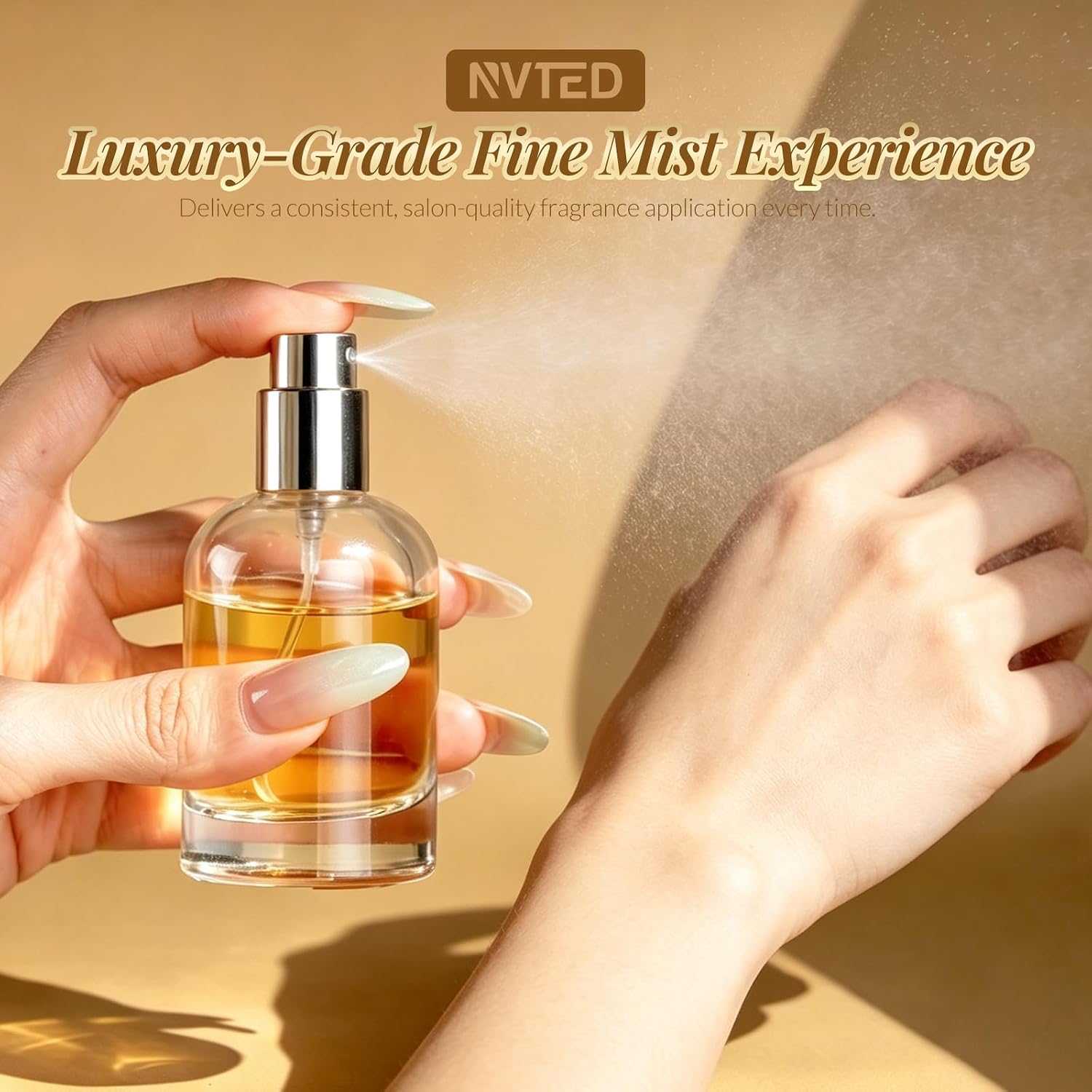 3 Pack Portable Glass Perfume Refill Bottles with Wooden Lids