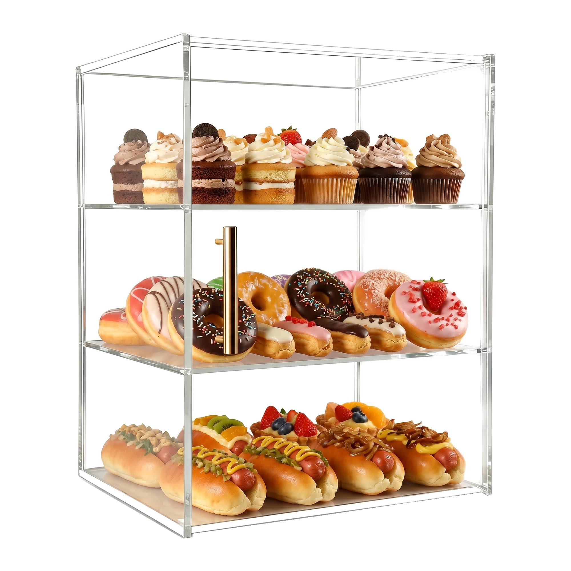 Acryvic Pastry Display Case, Bread Box & Bakery Display Case