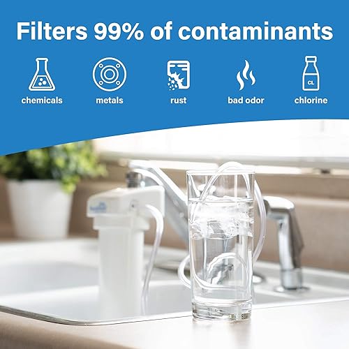 Miniatura 7 de PuroSmart High Flow RO System Home Water Treatment System  Compact RO System Mounts Directly onto Faucet  Great for Apartments & Rentals  Applied