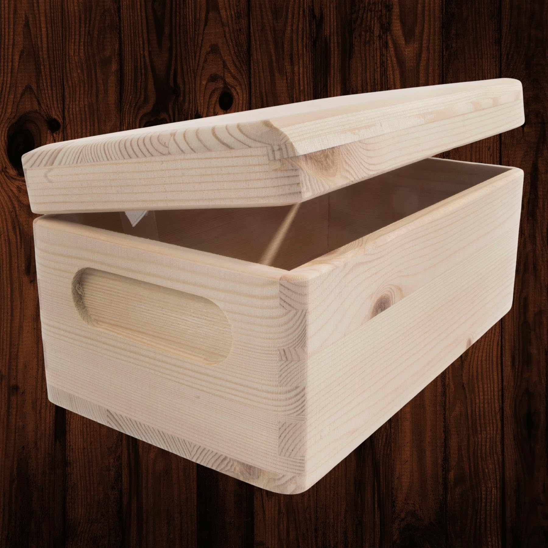 Cassapanca In Legno Con Schienale Seduta Baule Panca - Foto 6