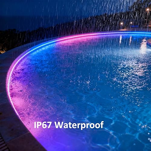 Miniatura 4 de RGB Smart IC COB LED tira de luz IP67 40FT12M al aire libre luces LED CRI90+24V ultra brillante para salas de juegos TV paredes balcones