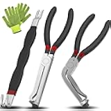 Electrical Disconnect Pliers 37960, 37980 Electrical Connector Pliers for Cars, Fuel Line Petrol Clip Pipe Plier, Compatible with Car Electrical Systems & Push Tab Style Plugs(3-Piece Set)