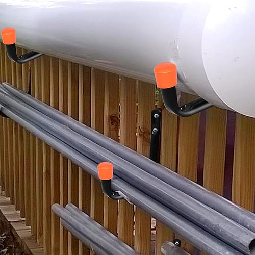 Miniatura 4 de Dreecy Ganchos J utilitarios para colgar en el garaje, ganchos de uso pesado para colgar en la pared de garaje, bicicletas, escaleras, cable,