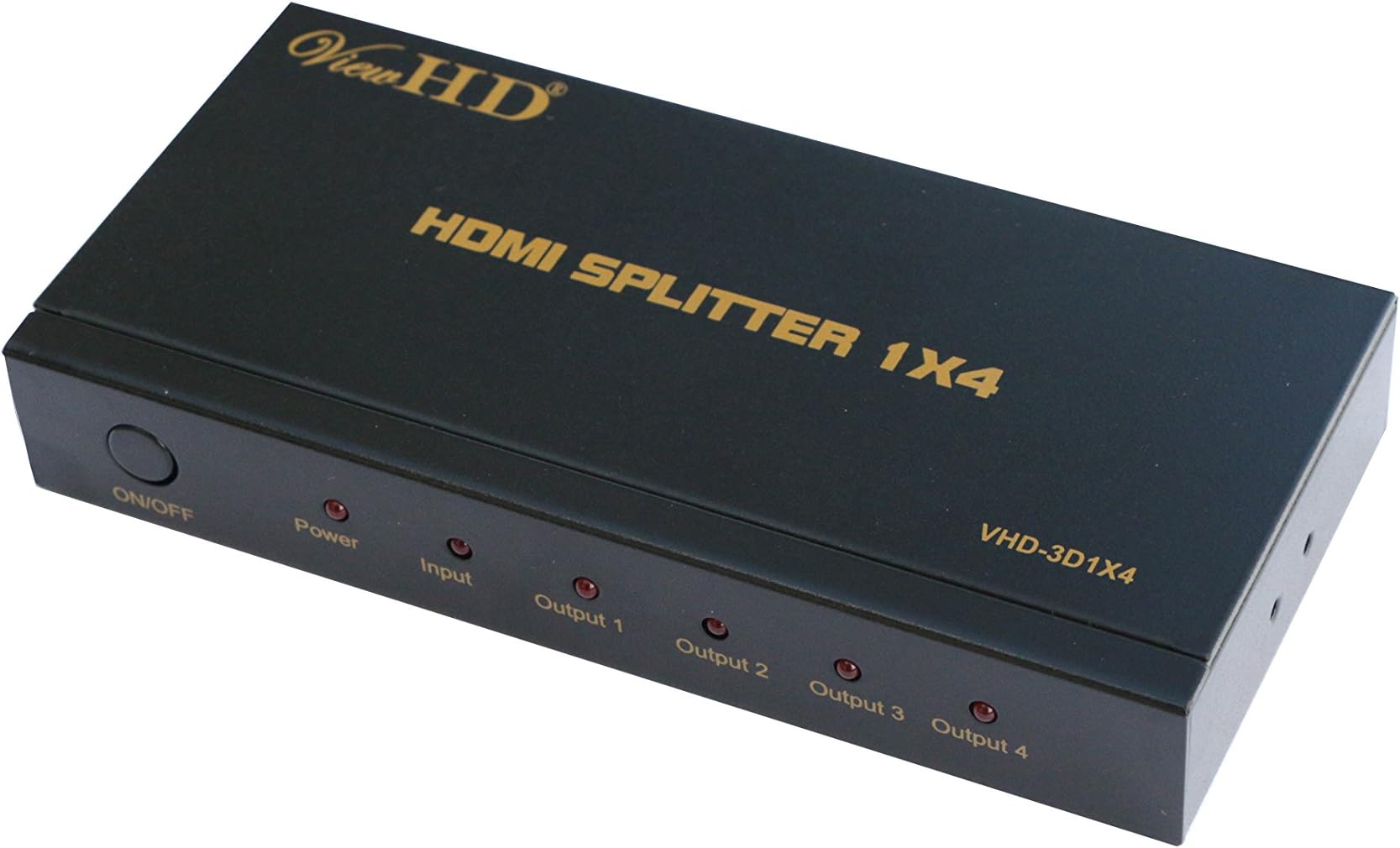 ViewHD Advanced Full Size HDMI Powered Splitter Support 1080P & 3D | Model: VHD-3D1X4