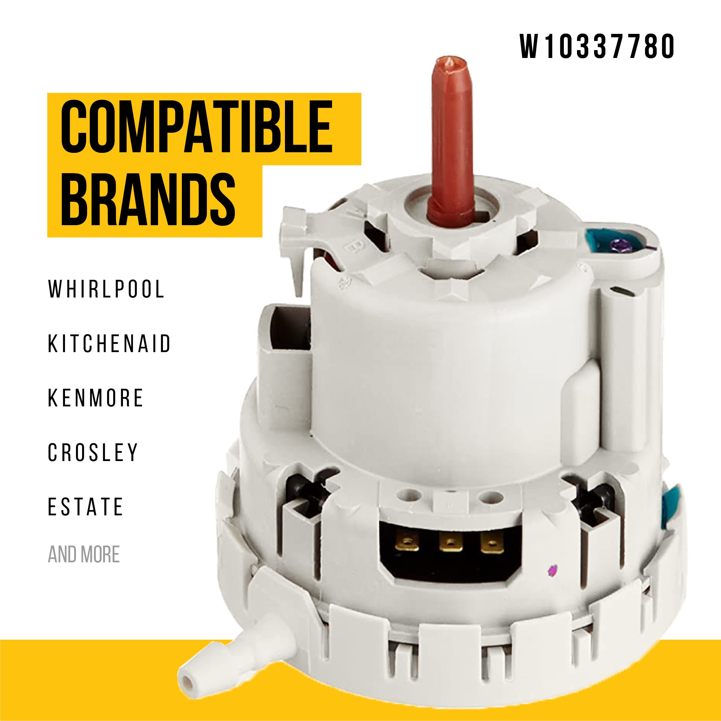 Washer Water Level Switch – Compatible With Kenmore & Whirlpool (Replaces W10339228)