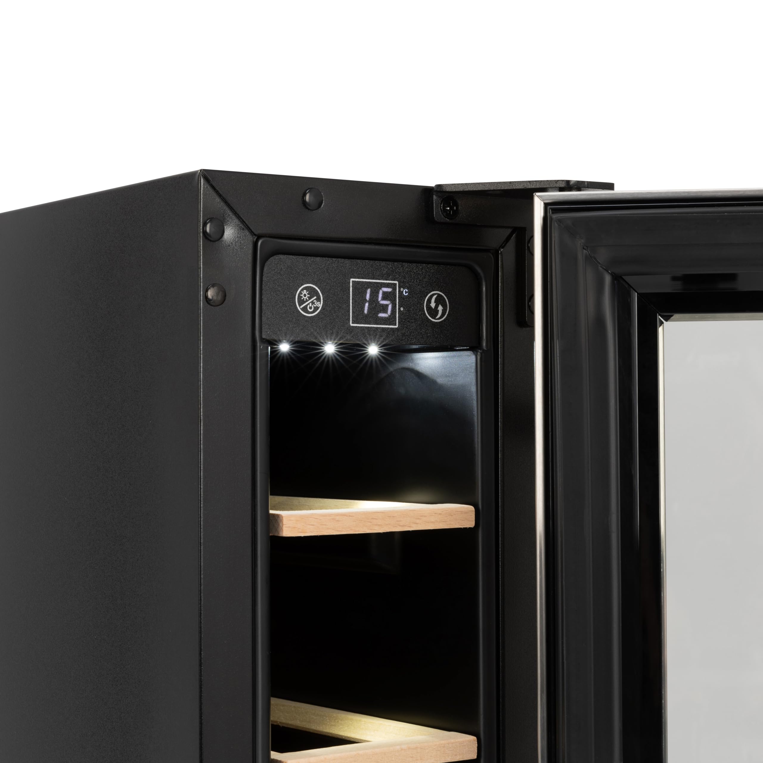 Willow W15WCSS 20L Under Counter Wine Fridge/Wine Cooler, 4* Rating, Digital Display with Touch Control, Ventilated Cooling, 2 Years Warranty - Stainless Steel — view 6